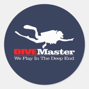 DIVEMaster Runder Aufkleber