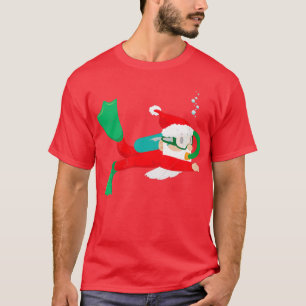 Diver Santa Claus Scuba Diving Weihnachtsgeschenk  T-Shirt