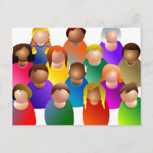 Diverse Community Postkarte