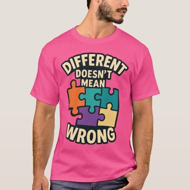 Diversity Acceptance T - Shirt - Embrace Einzigart (Vorderseite)