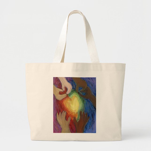 Diversity, Aktien, & Inklusion DEI Art Tote Bag Jumbo Stoffbeutel (Vorne)