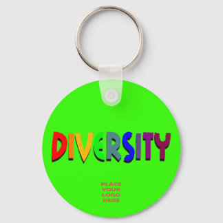 Diversity Custom Bright Green Schlüsselanhänger