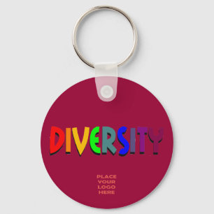 Diversity Custom Burgandy Schlüsselanhänger