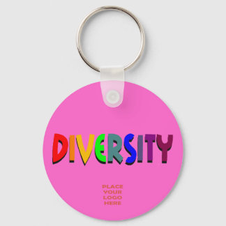 Diversity Custom Hot Pink Schlüsselanhänger
