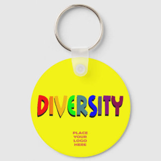 Diversity Custom Yellow Schlüsselanhänger