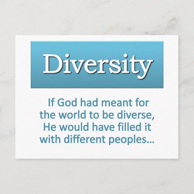 Diversity-Definition Postkarte (Vorderseite)