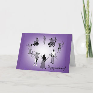 Diversity Designs Archery Birthday Card Karte