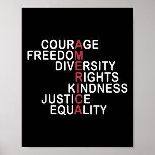 Diversity Freiheit und Gerechtigkeit Poster