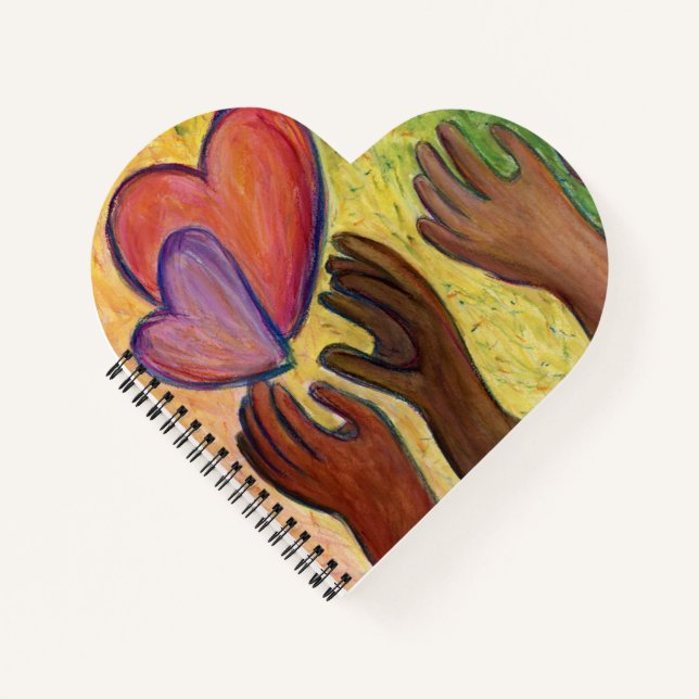 Diversity für Herz und Liebe-Notebook oder Journal Notizbuch (Vorderseite)