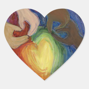 Diversity für Lieben und Hände Art Decal Sticker