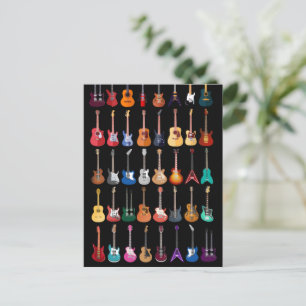 Diversity Gitarre Shirt Gitarre Lover Music for Me Postkarte