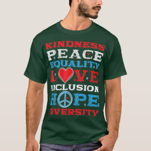 Diversity Gleichstellung Liebe Frieden Menschenrec T-Shirt