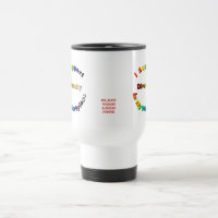 Diversity in der White Travel Mug am Arbeitsplatz