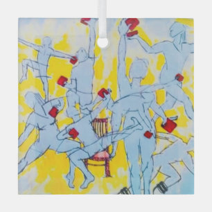 Diversity, Inklusion und Gemeindeverzierung Ornament Aus Glas