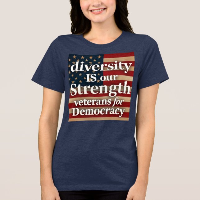 Diversity Is Our Strength Tri-Blend Shirt (Vorderseite)