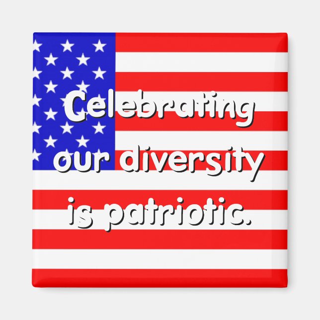 Diversity ist Patriotic Magnet (Vorne)