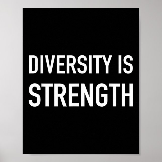Diversity ist Stärke - beliebtes Trendangebot Poster (Vorne)