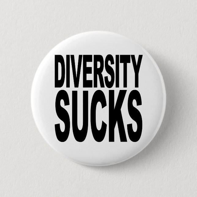 Diversity ist zum Kotzen Button (Vorderseite)
