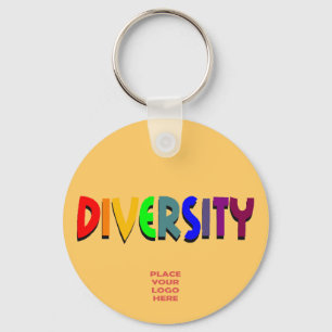 Diversity kundenspezifisches dunkles beige Keychai Schlüsselanhänger