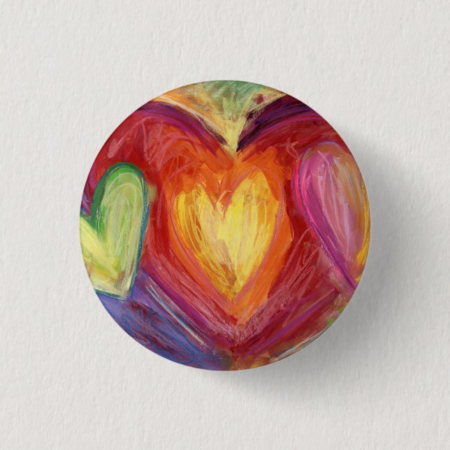 Diversity-Liebe für Herz und Hände - Lapel-Stiftta Button (Vorderseite)