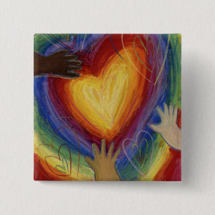 Diversity-Liebe für Herz und Hände - Lapel-Stiftta Button