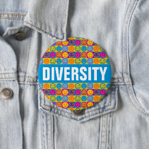 DIVERSITY Menschenrechts-Knopf Button