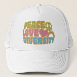 DIVERSITY PEACE LIEBE - Farbe wählen Truckerkappe