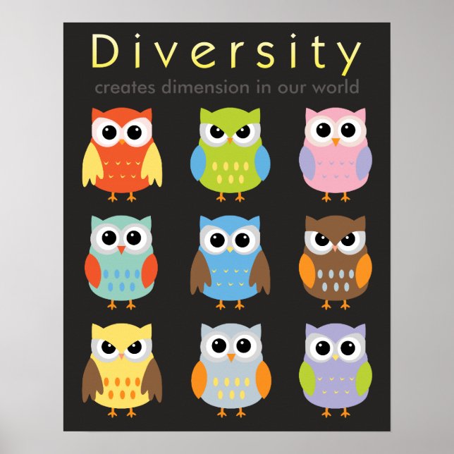 Diversity-Poster für Kinder Poster (Vorne)