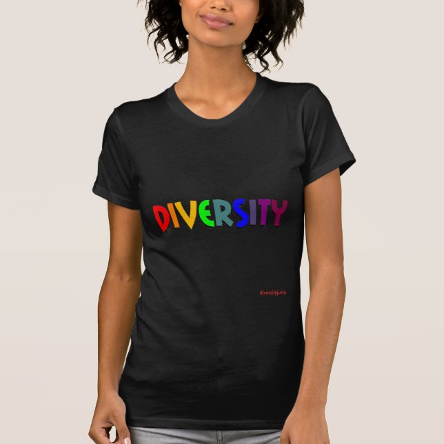 Diversity (Regenbogen) (Damenbluse abgebildet) T-Shirt (Vorderseite)