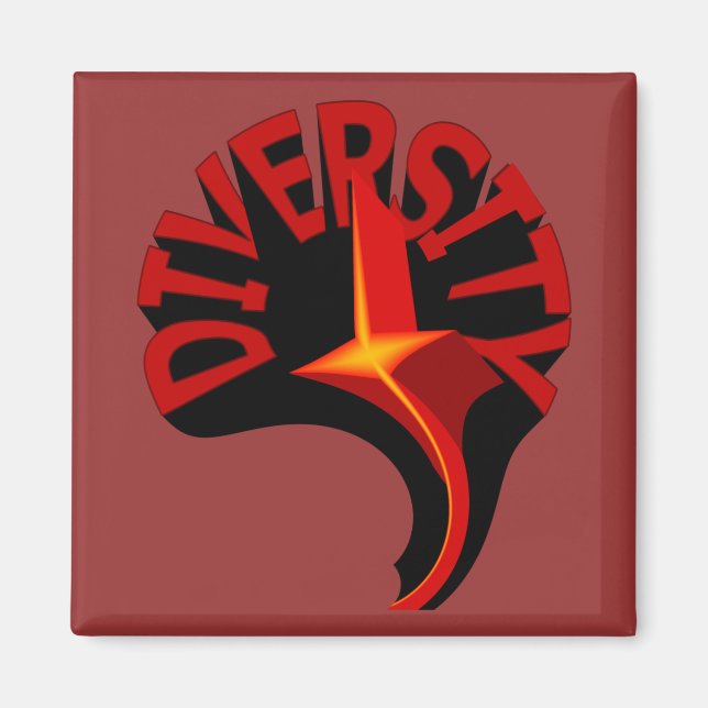 Diversity Swirling Star Magnet (Vorne)
