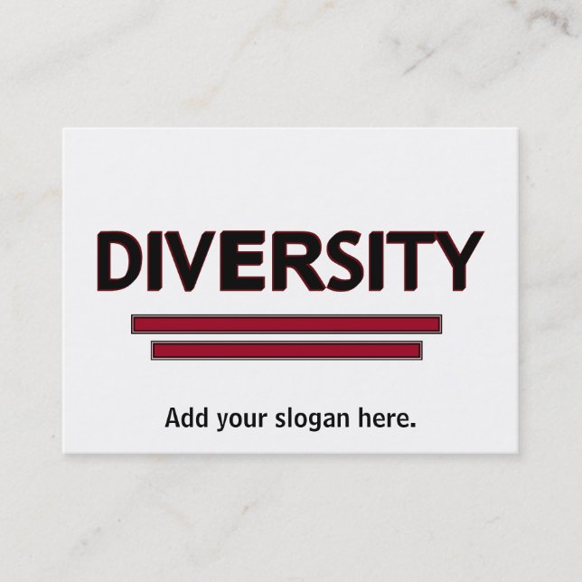 Diversity-Visitenkarte Visitenkarte (Vorderseite)