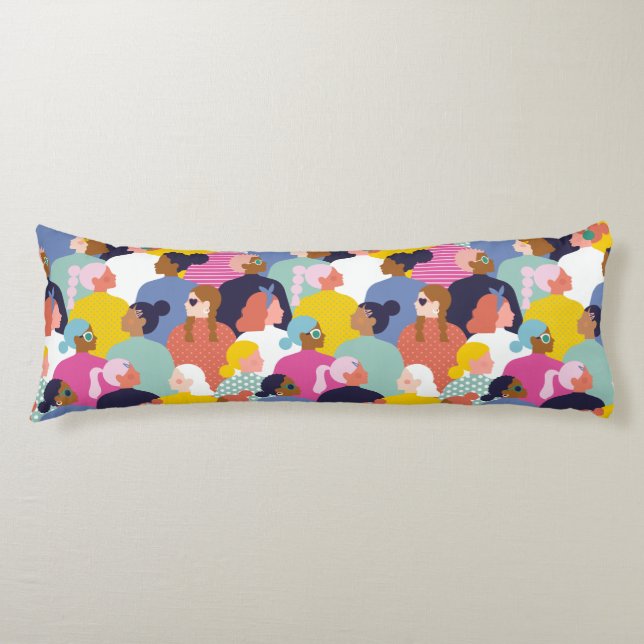 Diversity von Frauen - Frauen verschiedener Rassen Seitenschläferkissen (Vorderseite)
