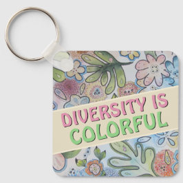 Diversity zählt schlüsselanhänger