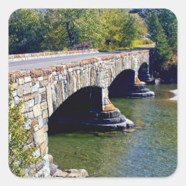 Divide Creek Brücke Quadratischer Aufkleber