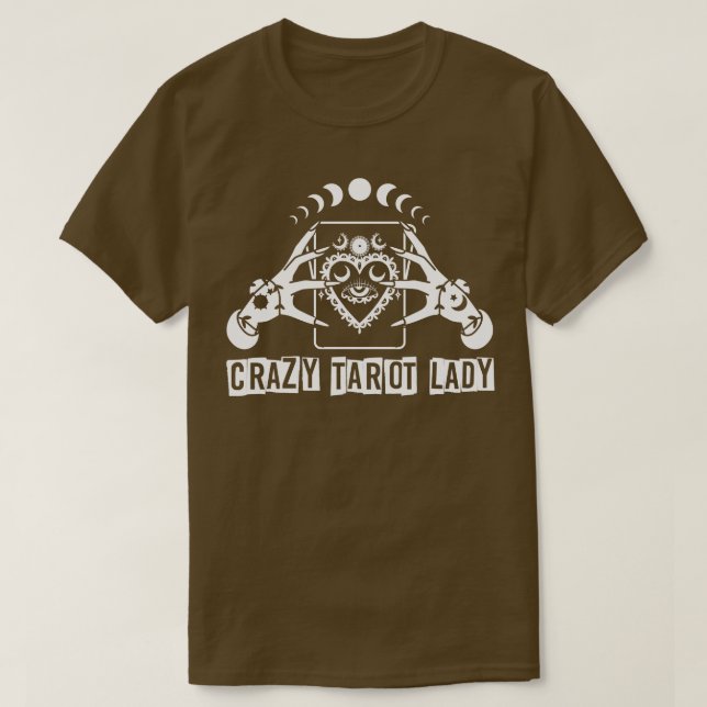 Divination Crazy Tarot Lady Crystal Ball Tarot Car T-Shirt (Design vorne)