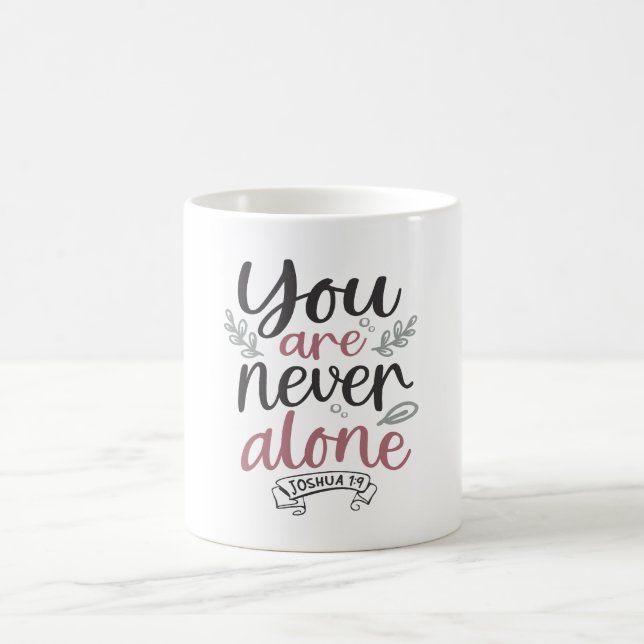 Divine Assurance - Joshua 1:9 Christliches Design Kaffeetasse (Mittel)