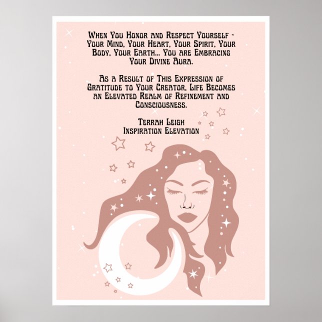 Divine Aura Poster von Terrah Leigh Tullie (Vorne)