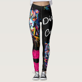 Divine Culture Big Cat Graphic Legging Leggings
