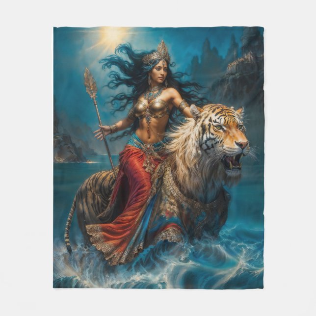 Divine Druga Goddess Fleecedecke (Vorderseite)