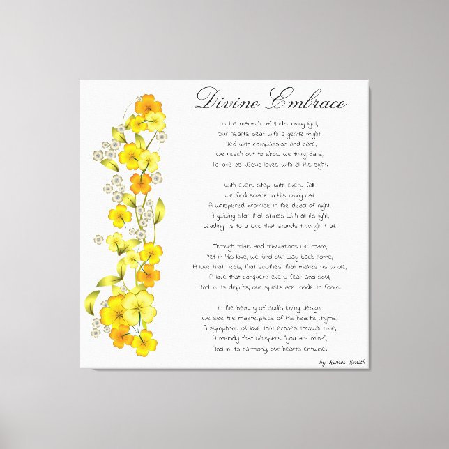 Divine Embrace Canvas Print Leinwanddruck (Vorderseite)