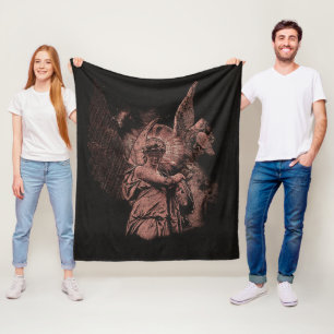 Divine Error - Techno-Goth Streetwear Design Fleecedecke