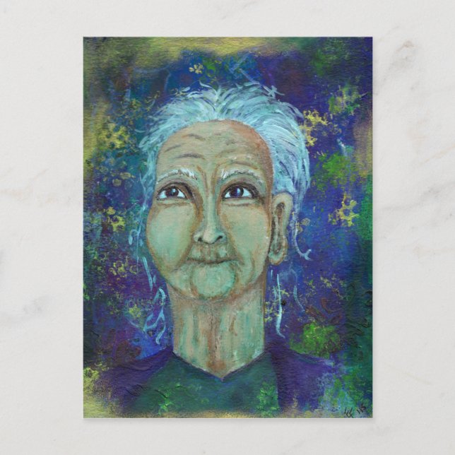 Divine Feminine Auntie Ebb Postkarte (Vorderseite)