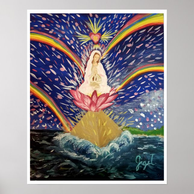 Divine Feminine Rising matte Papier Poster (Vorne)