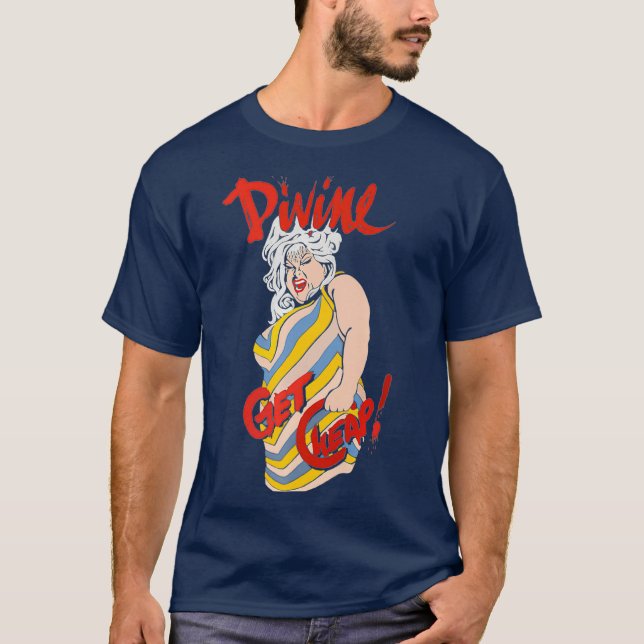 Divine Get Cheap - LGBT Drag Queen Premium T-Shirt (Vorderseite)