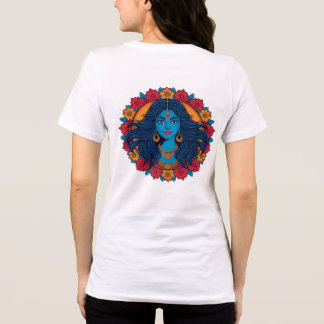 Divine Hindu Goddess Kali Mandala Art - Powerful   Tri-Blend Shirt
