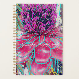 Divine Hot Pink Pineapa Blume Planner Planer