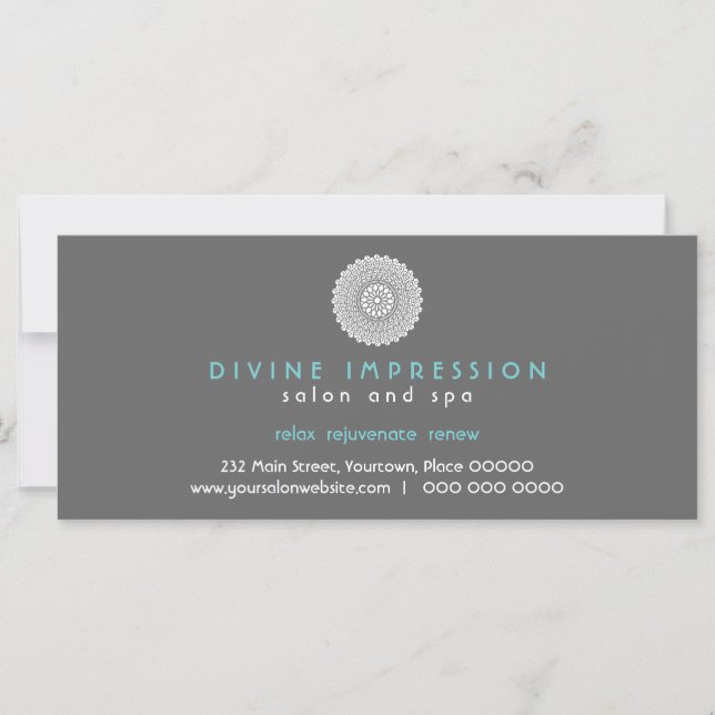 Divine Impression Blue Gift Certificate (Vorderseite)