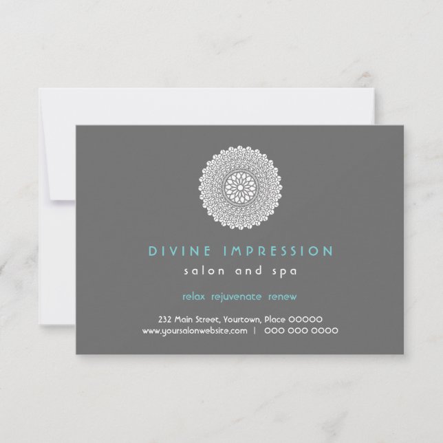Divine Impression Blue Gift Certificate (Vorderseite)