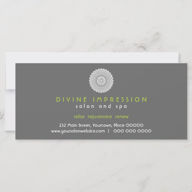 Divine Impression Green Gift Certificate (Vorderseite)