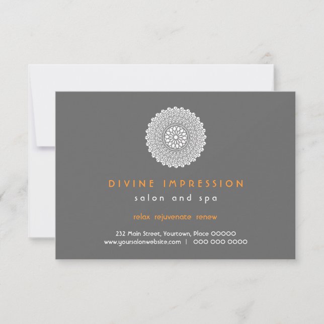 Divine Impression Orange Gift Certificate (Vorderseite)